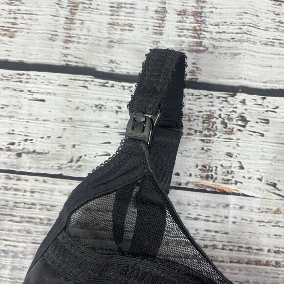 Royce Lingerie Black Maternity Nursing Bra size 28HH Wire Free Drop Cup - Picture 2 of 9